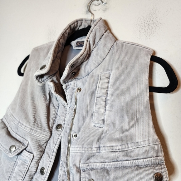 Citizens of Humanity grey corduroy puffer vest.  Women's size 4. - Picture 5 of 16